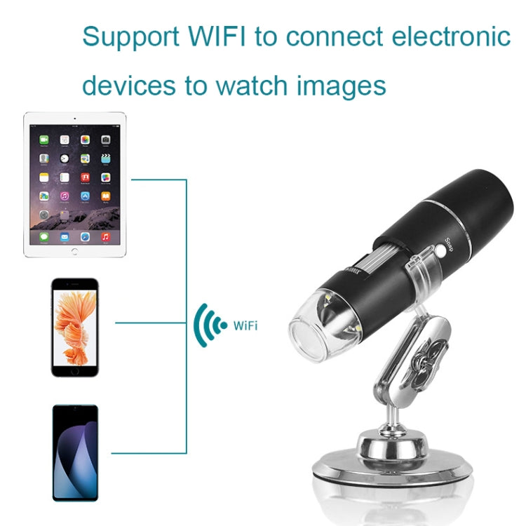 50X-1000X Wireless WIFI Connection LED Light Portable Digital Microscope, Specification: W05-Z11054