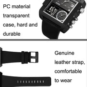 SKMEI 2020 Square Large Dial Triple Movement Men Sports Watch(Amber)