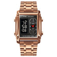 SKMEI 1868 Square Double Display Waterproof Men Watch, Style: Steel Belt (Rose Gold) - free shipping - PMC TechLife - Order now!