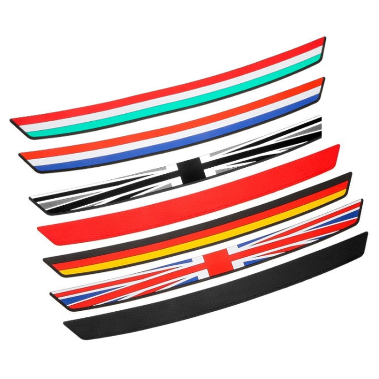 Car Trunk Anti-collision Strip Threshold Decoration Protection Sticker(Rhombus Black)