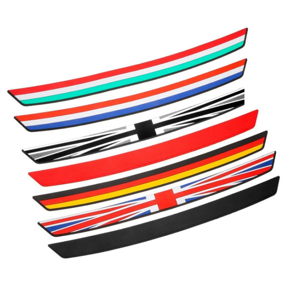 Car Trunk Anti-collision Strip Threshold Decoration Protection Sticker(British Gray)