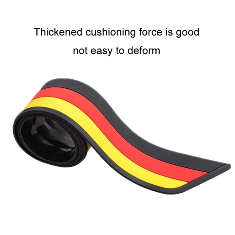 Car Trunk Anti-collision Strip Threshold Decoration Protection Sticker(Rhombus Black)