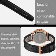 SKMEI 1652 Dual Movement Sports Leather Alloy Male Watch, Color: Black Shell Black Machine