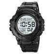 SKMEI 2003 Multifunctional Back Light Sports Watch Mens Countdown Date Alarm Clock Watch(Black White Machine) - free shipping - PMC TechLife - Order now!