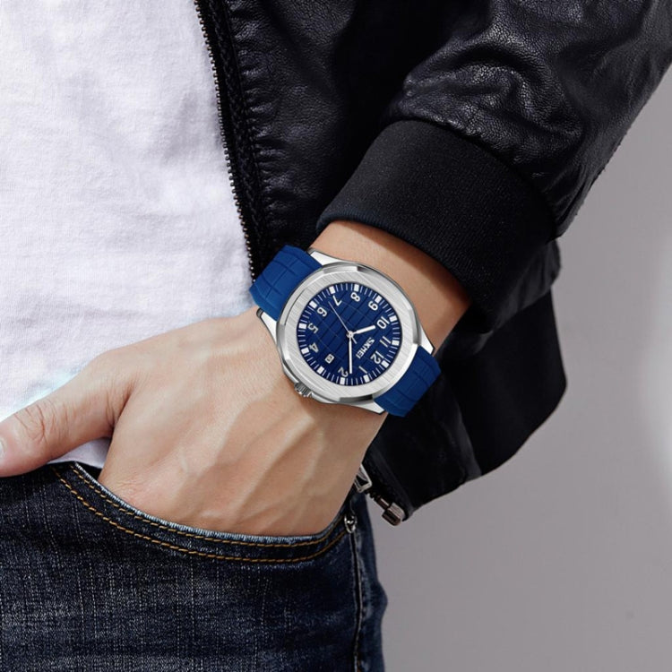 SKMEI 9286 Outdoor Sports Multifunctional Men Water-resistant Quartz Watch(White)