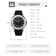 SKMEI 9286 Outdoor Sports Multifunctional Men Water-resistant Quartz Watch(Coffee)