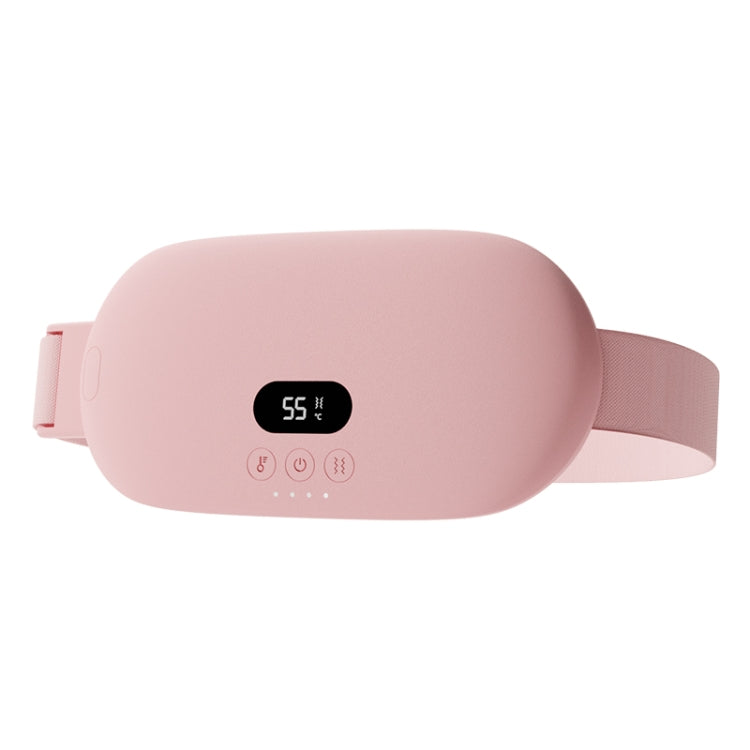 4000mAh Intelligent Massage Warming Belt Digital Electric Abdominal and Waist Massager(Pink)