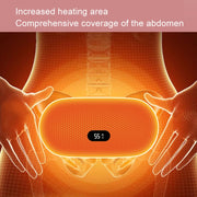 2000mAh Intelligent Massage Warming Belt Digital Electric Abdominal and Waist Massager(Yellow)