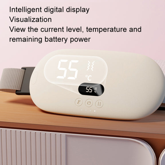 2000mAh Intelligent Massage Warming Belt Digital Electric Abdominal and Waist Massager(Pink)