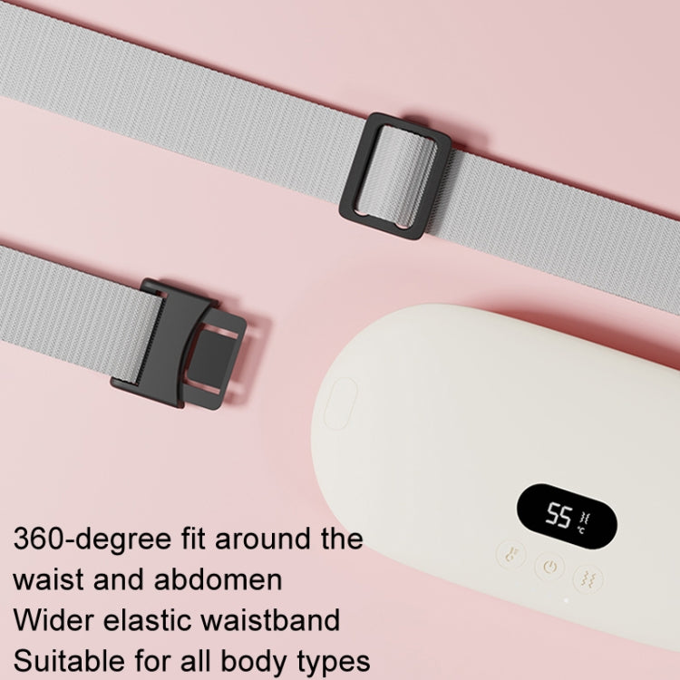 4000mAh Intelligent Massage Warming Belt Digital Electric Abdominal and Waist Massager(Pink)