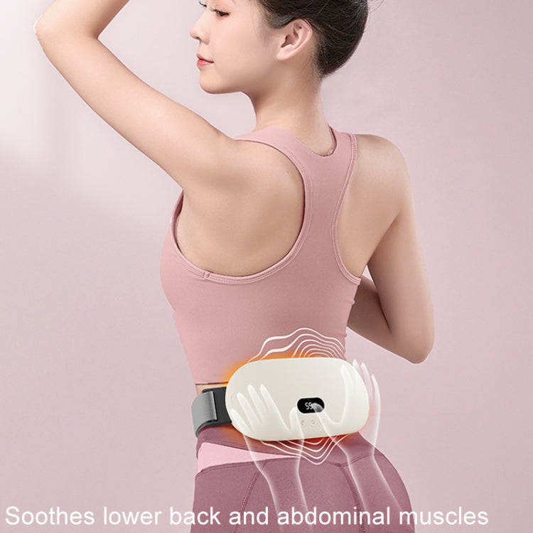 2000mAh Intelligent Massage Warming Belt Digital Electric Abdominal and Waist Massager(Yellow)