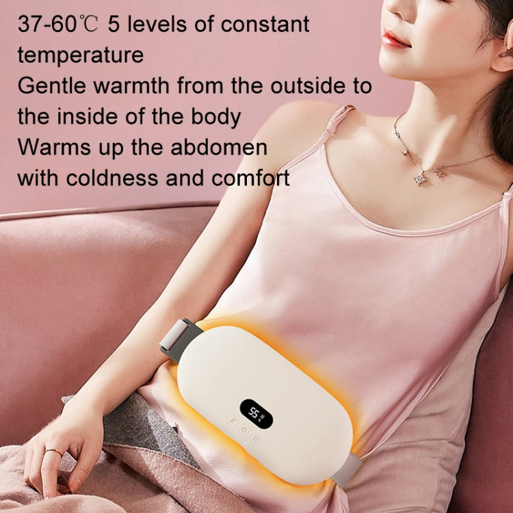 2000mAh Intelligent Massage Warming Belt Digital Electric Abdominal and Waist Massager(Yellow)