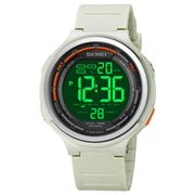 SKMEI 1841 Outdoor Sports Students Water-resistant Luminous Countdown Watch(Light Grey)