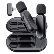 K63 One To Two  Wireless Lavalier Microphone With Charging Box Noise Reduction Video Record Mic,Spec: 8 Pin Interface