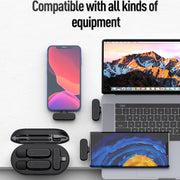 K61 One To  One Wireless Lavalier Microphone With Charging Box Noise Reduction Video Record Mic,Spec: 8 Pin Interface