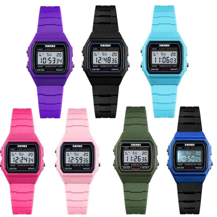 SKMEI 1460 Children Luminous Multifunctional Water-resistant Thin Sports Watch(Black)