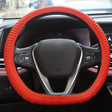 Silicone Non-slip Wear-resistant Concave Point Car Steering Wheel Cover, Size: 34-38cm(Red) - Steering Wheel Accessories by PMC TechLife | Online Shopping South Africa | PMC TechLife | Buy Now Pay Later Mobicred