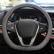 Silicone Non-slip Wear-resistant Concave Point Car Steering Wheel Cover, Size: 34-38cm(Grey) - Steering Wheel Accessories by PMC TechLife | Online Shopping South Africa | PMC TechLife | Buy Now Pay Later Mobicred