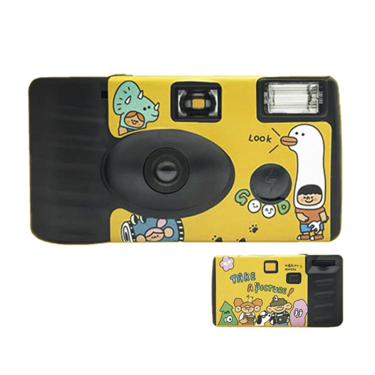 27pcs Click Retro Film Camera Water-resistant Cartoon Decorative Stickers without Camera