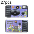 27pcs New Year Retro Film Camera Waterproof Cartoon Decorative Stickers without Camera - Children Cameras by PMC TechLife | Online Shopping South Africa | PMC TechLife | Buy Now Pay Later Mobicred