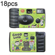 18pcs Green Good Luck Retro Film Camera Waterproof Cartoon Decorative Stickers without Camera - Children Cameras by PMC TechLife | Online Shopping South Africa | PMC TechLife | Buy Now Pay Later Mobicred