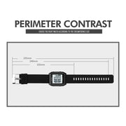 SKMEI 1866 Square Large Screen Men Steel Belt Multi-function Night Light Alarm Clock Watch(Gold White Machine)