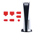 For PS5 2sets 7pcs/Set Dust Plug Silicone Dust Protector Anti-Dust Cover(Red) - PS5 Spare Parts by PMC TechLife | Online Shopping South Africa | PMC TechLife
