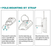 European Version 4G LTE Router CPE Outdoor Water-resistant Mobile Router Triple Network, EU Plug