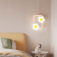 Children Room Bedside Warm Sunflower Chandelier, Color: Square Pink White Light - free shipping - PMc TechLife - Order now!