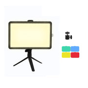 8 Inch 3200-5500K Three-color Temperature Photography Flat-panel Live Fill Light,Spec: Small Tripod