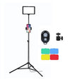 8 Inch 3200-5500K Three-color Temperature Photography Flat-panel Live Fill Light,Spec: 2.1m Bracket+Bluetooth RC - Selfie Light by PMC TechLife | Online Shopping South Africa | PMC TechLife | Buy Now Pay Later Mobicred