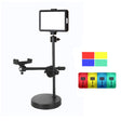 8 Inch 3200-5500K Three-color Temperature Photography Flat-panel Live Fill Light,Spec: Overhead Bracket - Selfie Light by PMC TechLife | Online Shopping South Africa | PMC TechLife | Buy Now Pay Later Mobicred