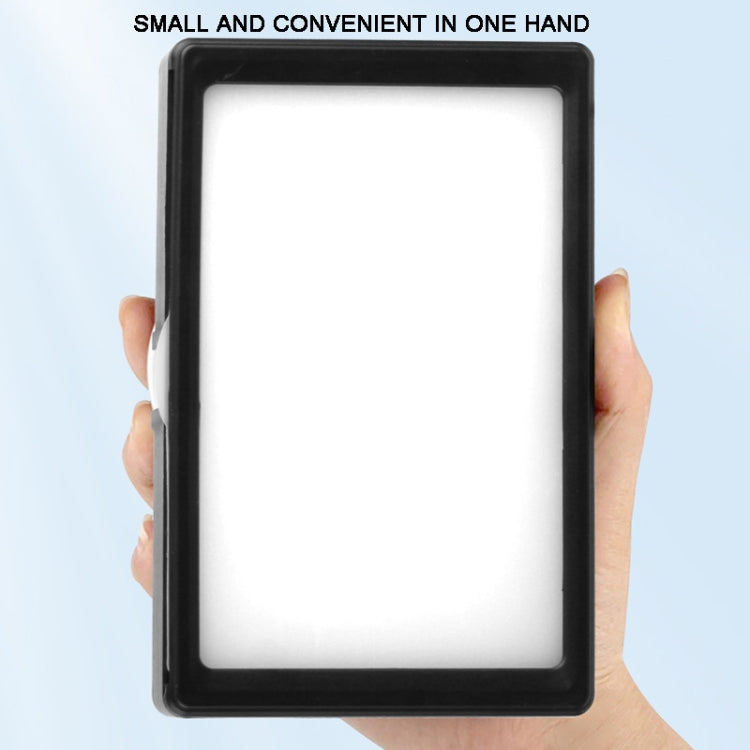 8 Inch 3200-5500K Three-color Temperature Photography Flat-panel Live Fill Light,Spec: Overhead Bracket