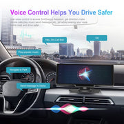 A3073 HD Wired 9.3 Inch 1 To 1 Smart Player With Wireless Carplay Two-way Video Split-screen Display(Black)