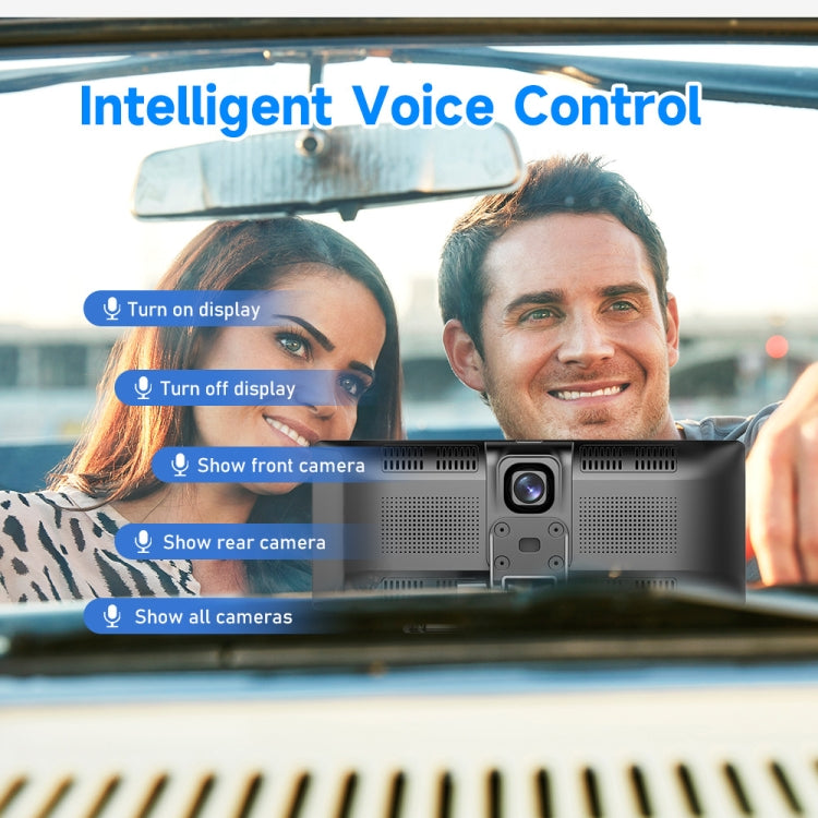 A3073 HD Wired 9.3 Inch 1 To 1 Smart Player With Wireless Carplay Two-way Video Split-screen Display(Black)