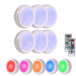 Ambience Pat Light Bedside Eye Protection Night Light, Color: RGBW Color Light Charging(6pcs With 2 Remote Control) - Novelty Lighting by PMC TechLife | Online Shopping South Africa | PMC TechLife | Buy Now Pay Later Mobicred