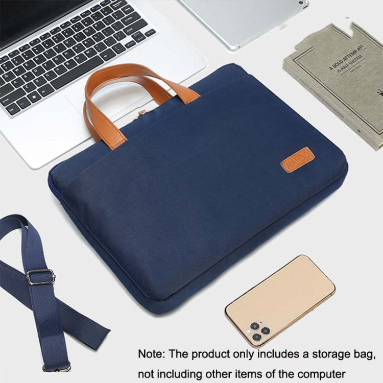 For MacBook 13.3-14 Inches MAHOO 10188 Ultra-Thin Hand Computer Bag Messenger Laptop Bag, Color: Khaki