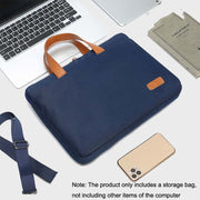 For MacBook 13.3-14 Inches MAHOO 10188 Ultra-Thin Hand Computer Bag Messenger Laptop Bag, Color: Khaki