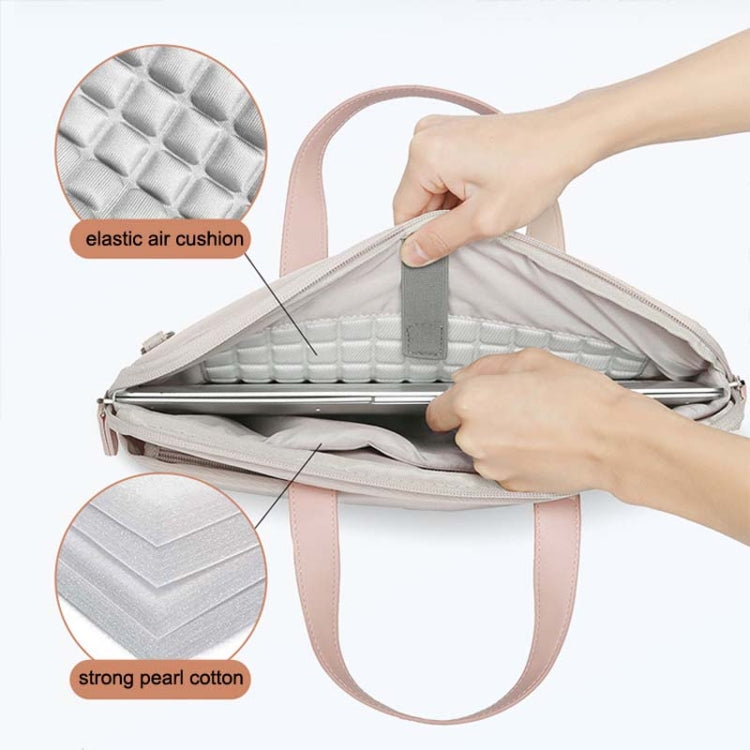 For MacBook 13.3-14 Inches MAHOO 10188 Ultra-Thin Hand Computer Bag Messenger Laptop Bag, Color: Gray