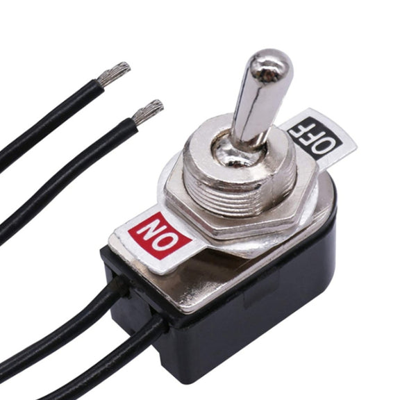 KNS-1 10pcs Mini Toggle Two-position Rocker Switch With Wire