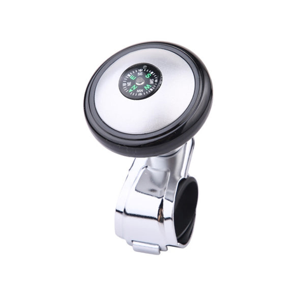 Car Steering Wheel Booster Ball Assist With Compass(B Model Black)