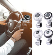 Car Steering Wheel Booster Ball Assist With Compass(A Model White)