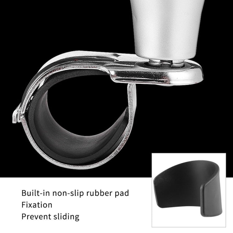 Car Steering Wheel Booster Ball Assist With Compass(A Model White)