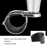 Car Steering Wheel Booster Ball Assist With Compass(A Model White)