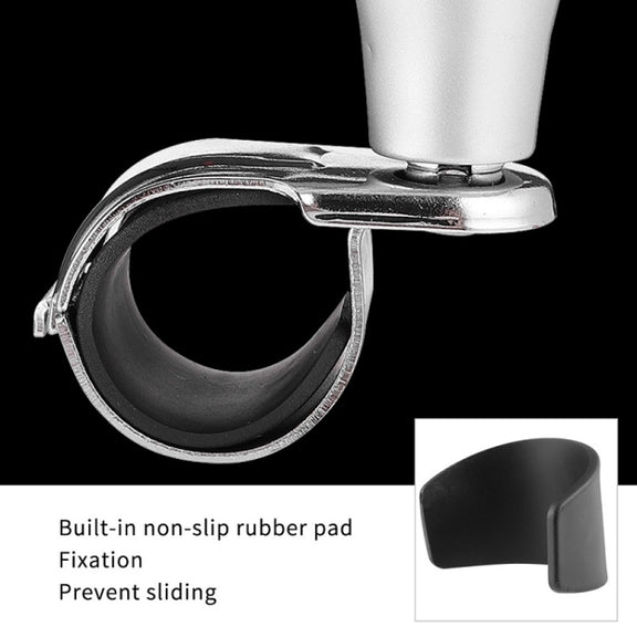 Car Steering Wheel Booster Ball Assist With Compass(A Model White)