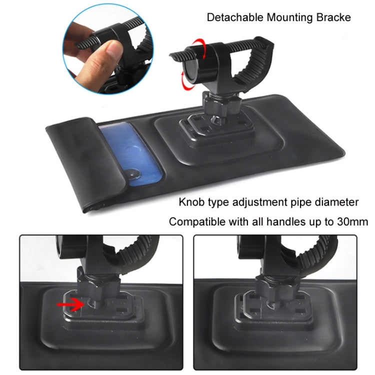 Outdoor Cycling Mobile Phone Navigation Water-resistant Bracket(Black Green)