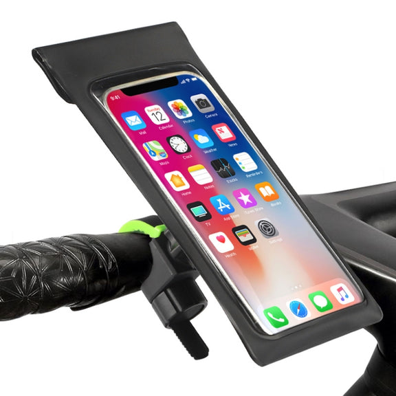 Outdoor Cycling Mobile Phone Navigation Water-resistant Bracket(Black Green)