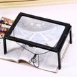 WJ10015 Full Page Reading LED Light Three-dimensional Folding Bracket Magnifying Glass - Others by PMC TechLife | Online Shopping South Africa | PMC TechLife