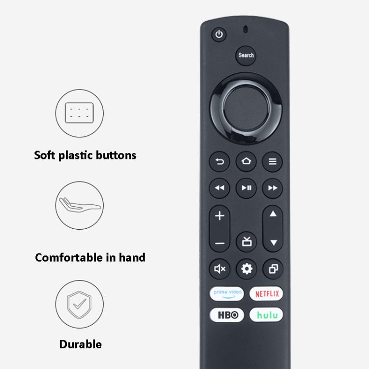 For Amazon Smart TV Infrared Remote Control Replace Controller(Black)