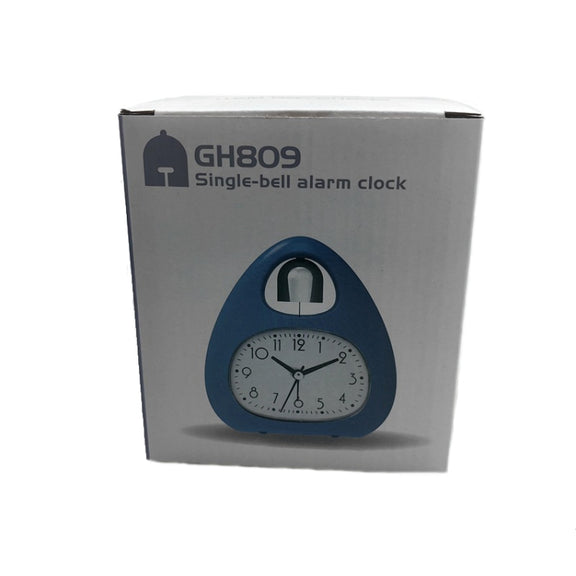GH809 Egg-shaped Desktop Children Alarm Clock Bedside Cute Belling Clock(White)